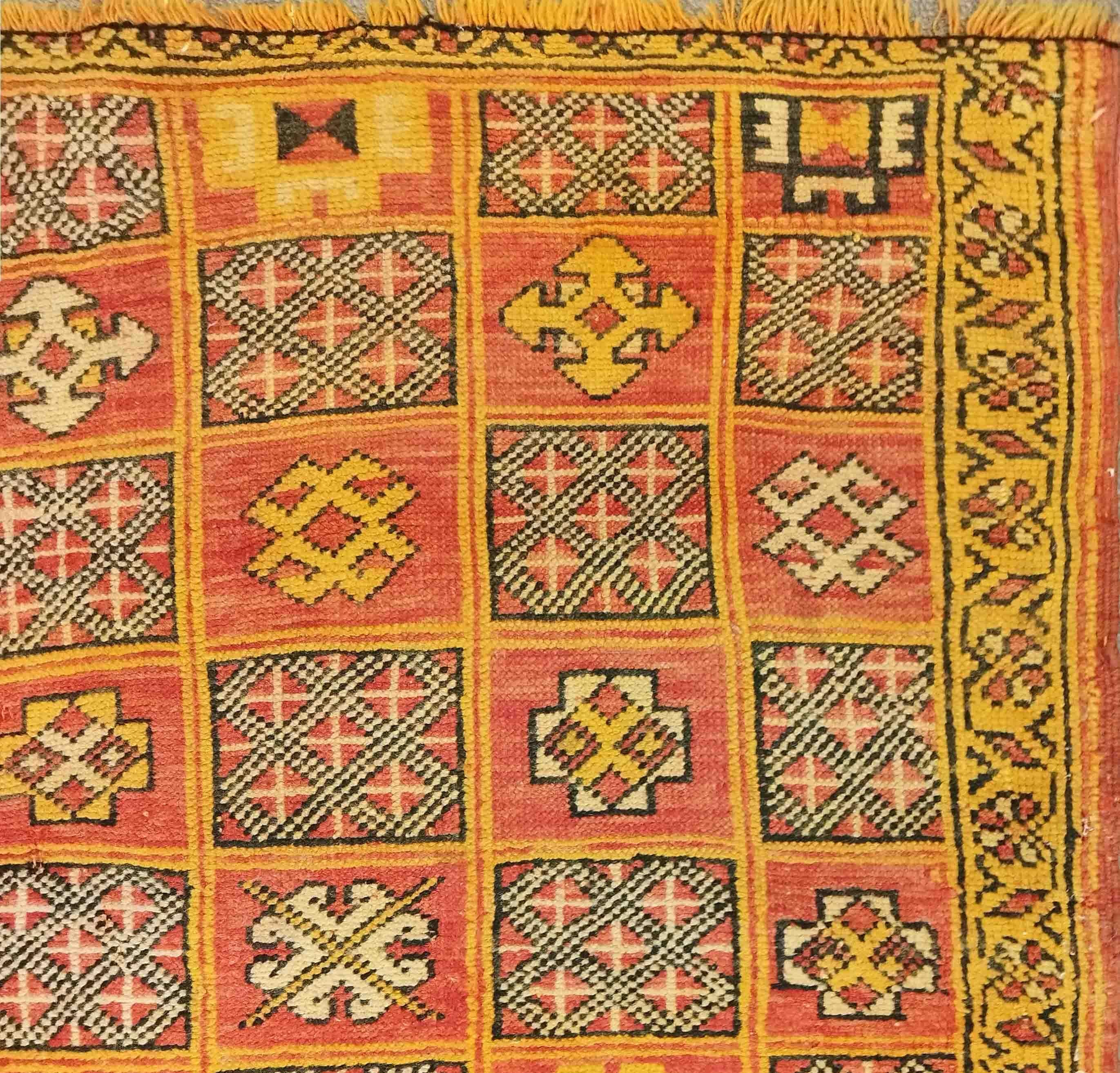 Annodato a mano Tappeto africano del 1950 circa - 1m85x1m15 - No. 953 in vendita