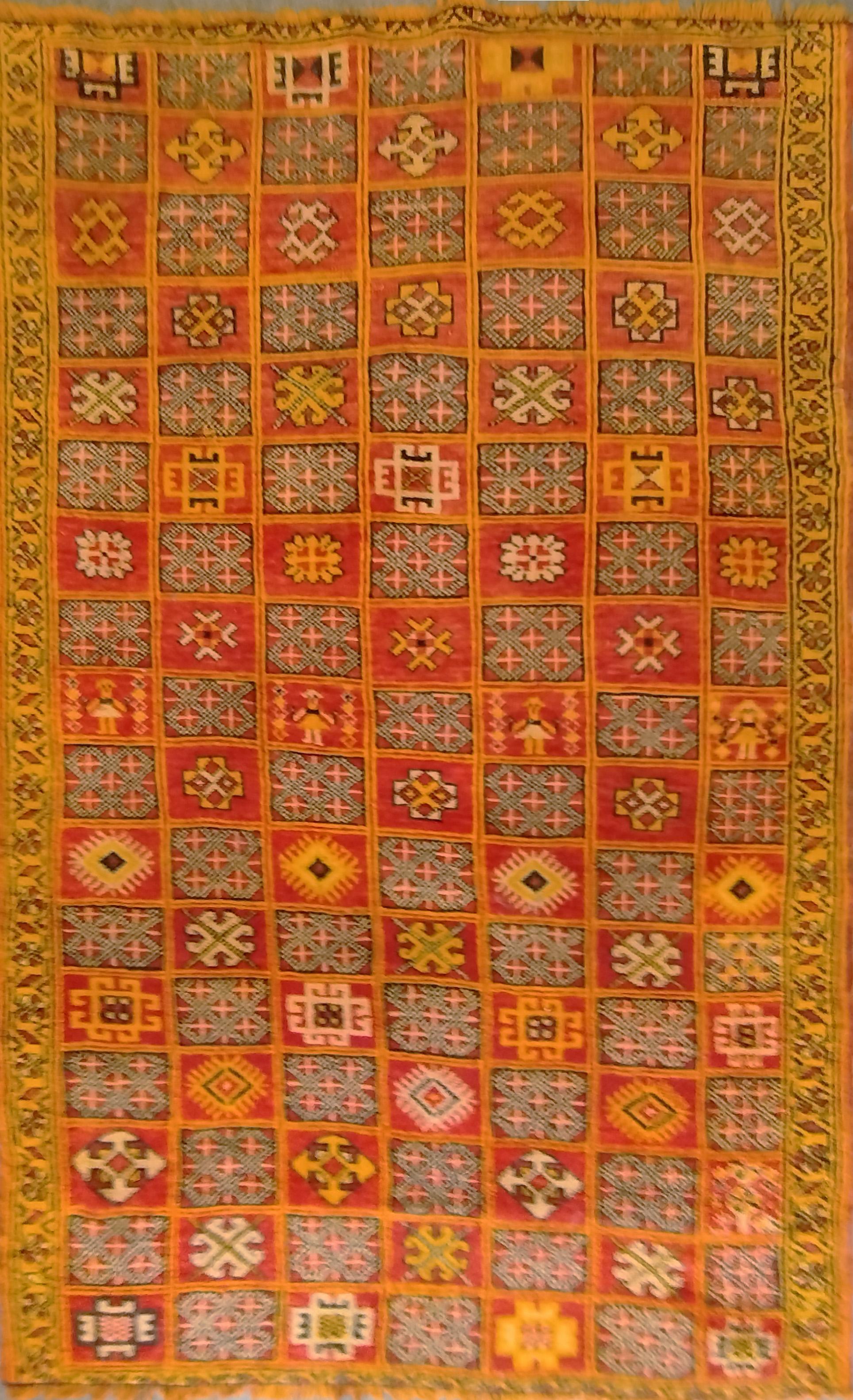 Metà XX secolo Tappeto africano del 1950 circa - 1m85x1m15 - No. 953 in vendita