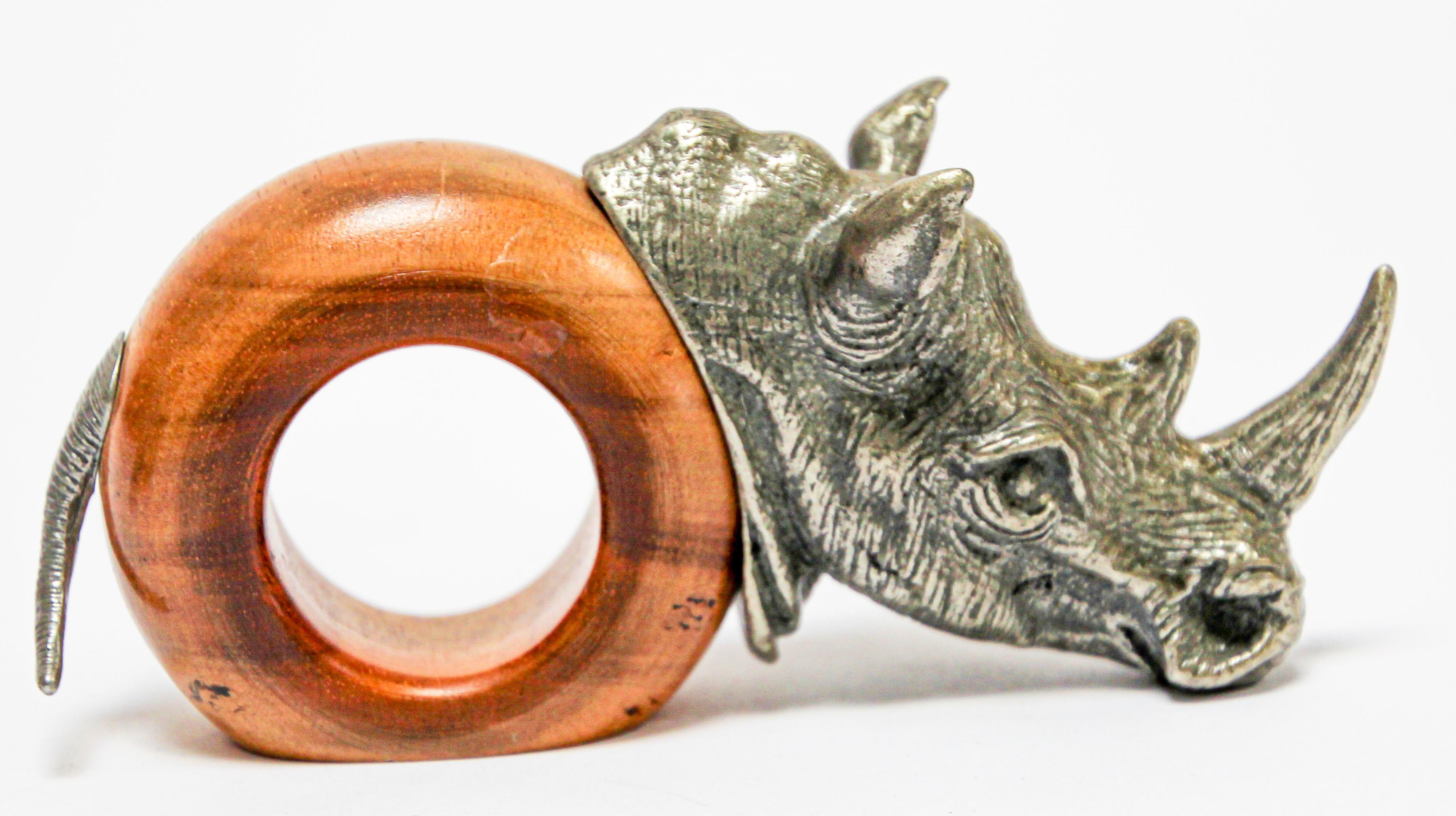 African Safari Figural Animal Napkin Rings 6