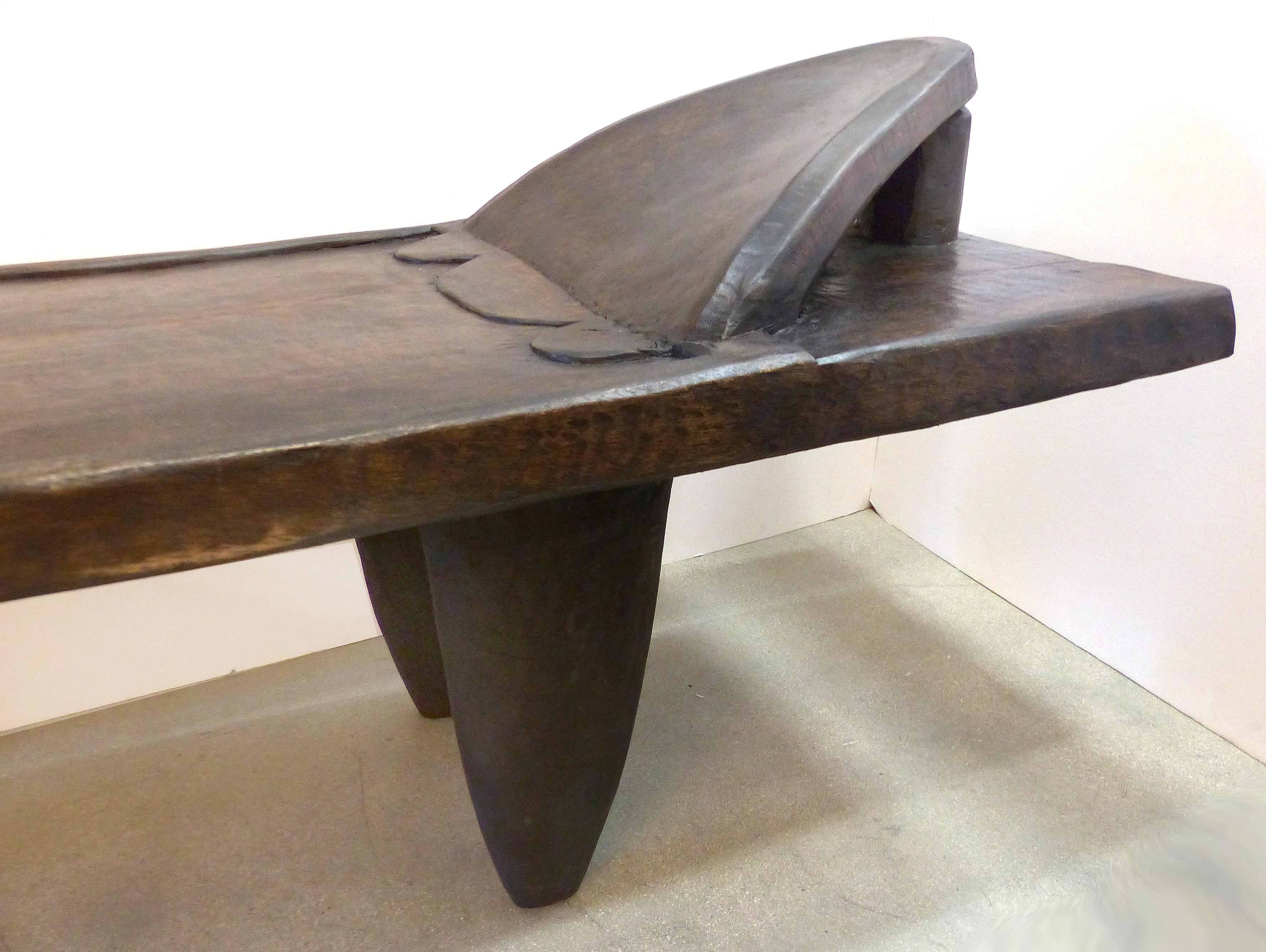 African Senufo Bed/Bench from the Coite d'Ivoire

Offered for sale is a large African Senufo Bed from the Cote d'Ivoire which has the perfect dimensions to use as a bench. Used in rites of passage. The large, wonderful example is carved from a solid