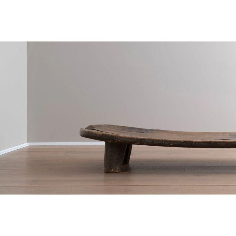 African Senufo Multipurpose Bench Hand Carved from Acacia Wood For Sale