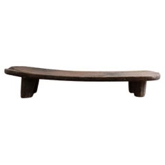 African Senufo Multipurpose Bench Hand Carved from Acacia Wood