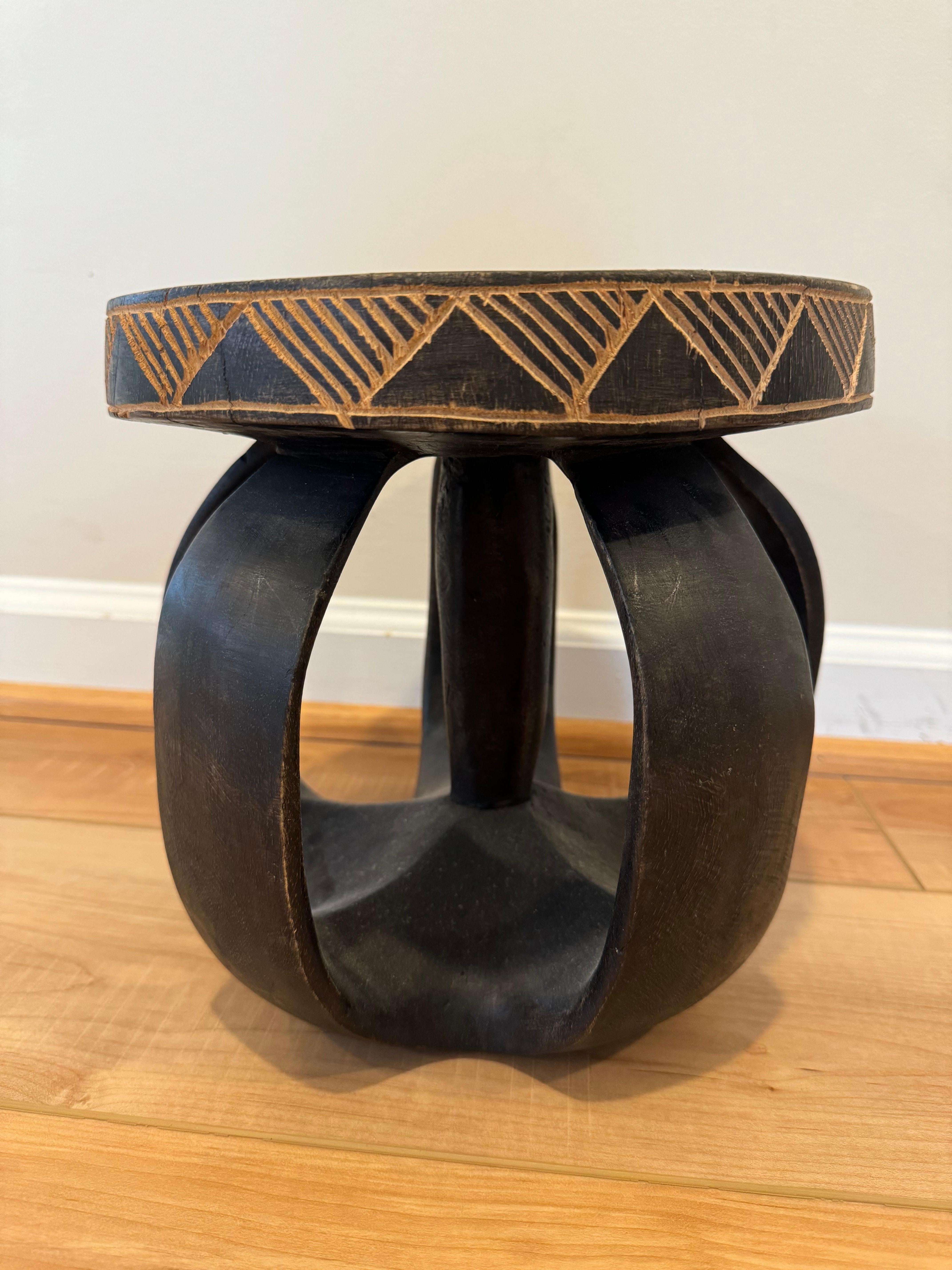 African Senufo Round Stool 5