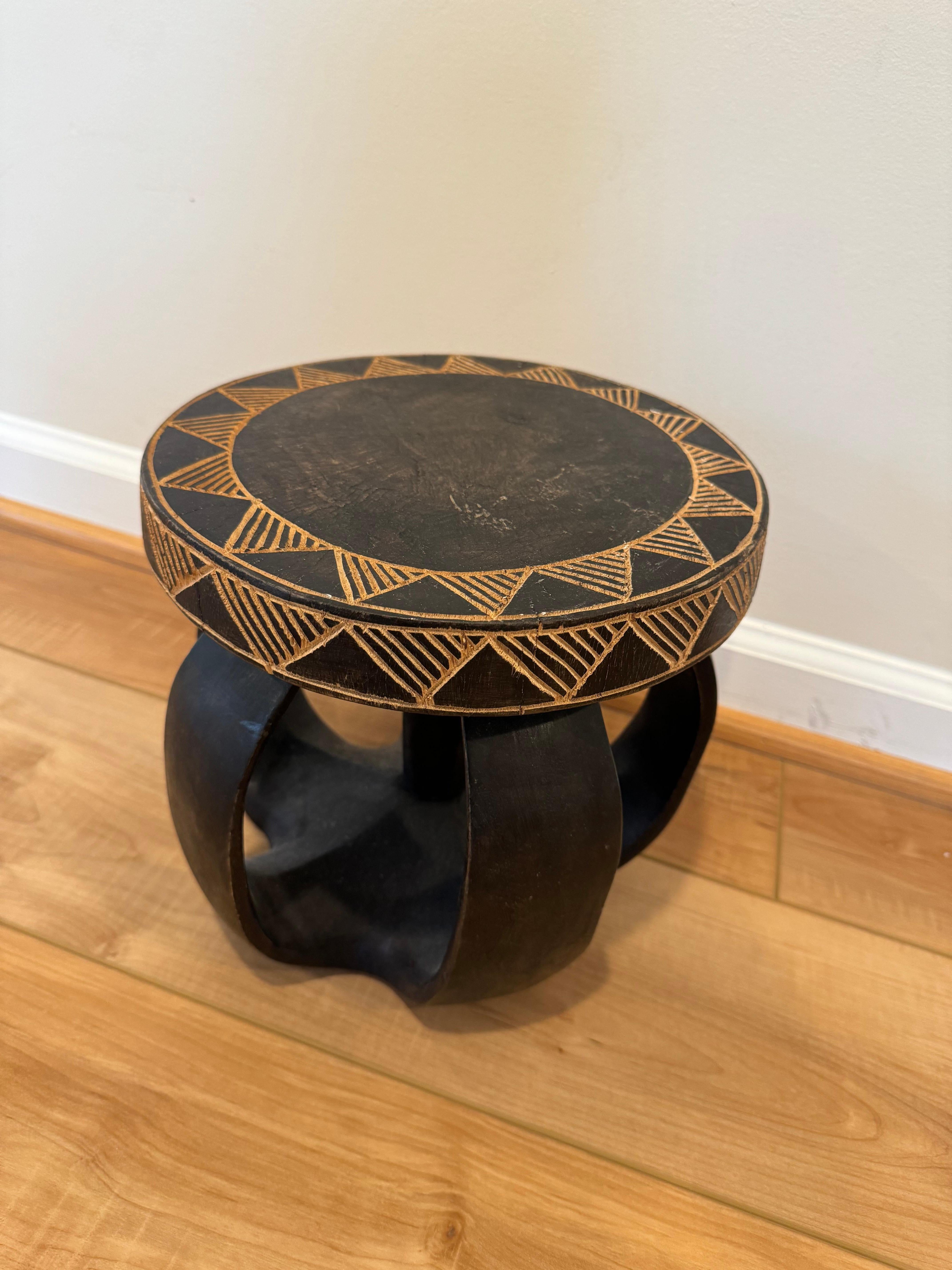 20th Century African Senufo Round Stool