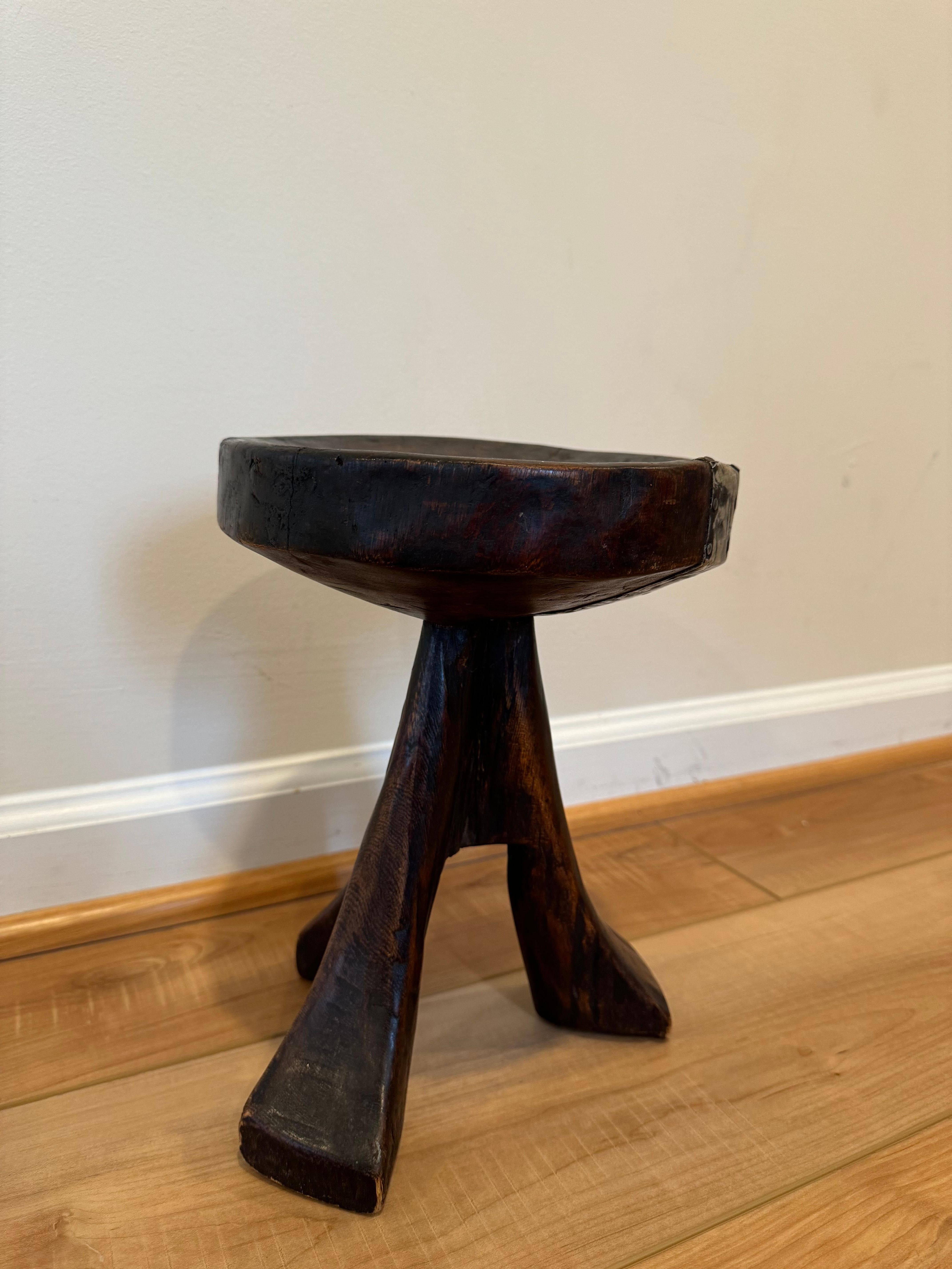 20th Century African Senufo Round Stool For Sale
