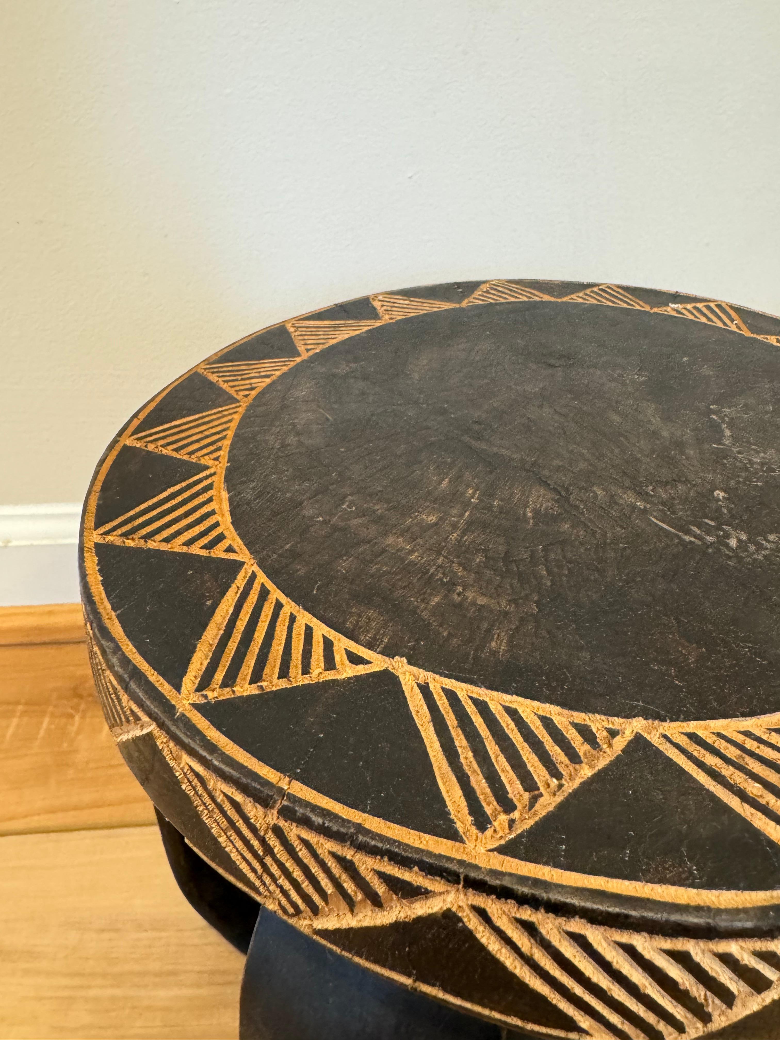 African Senufo Round Stool 1