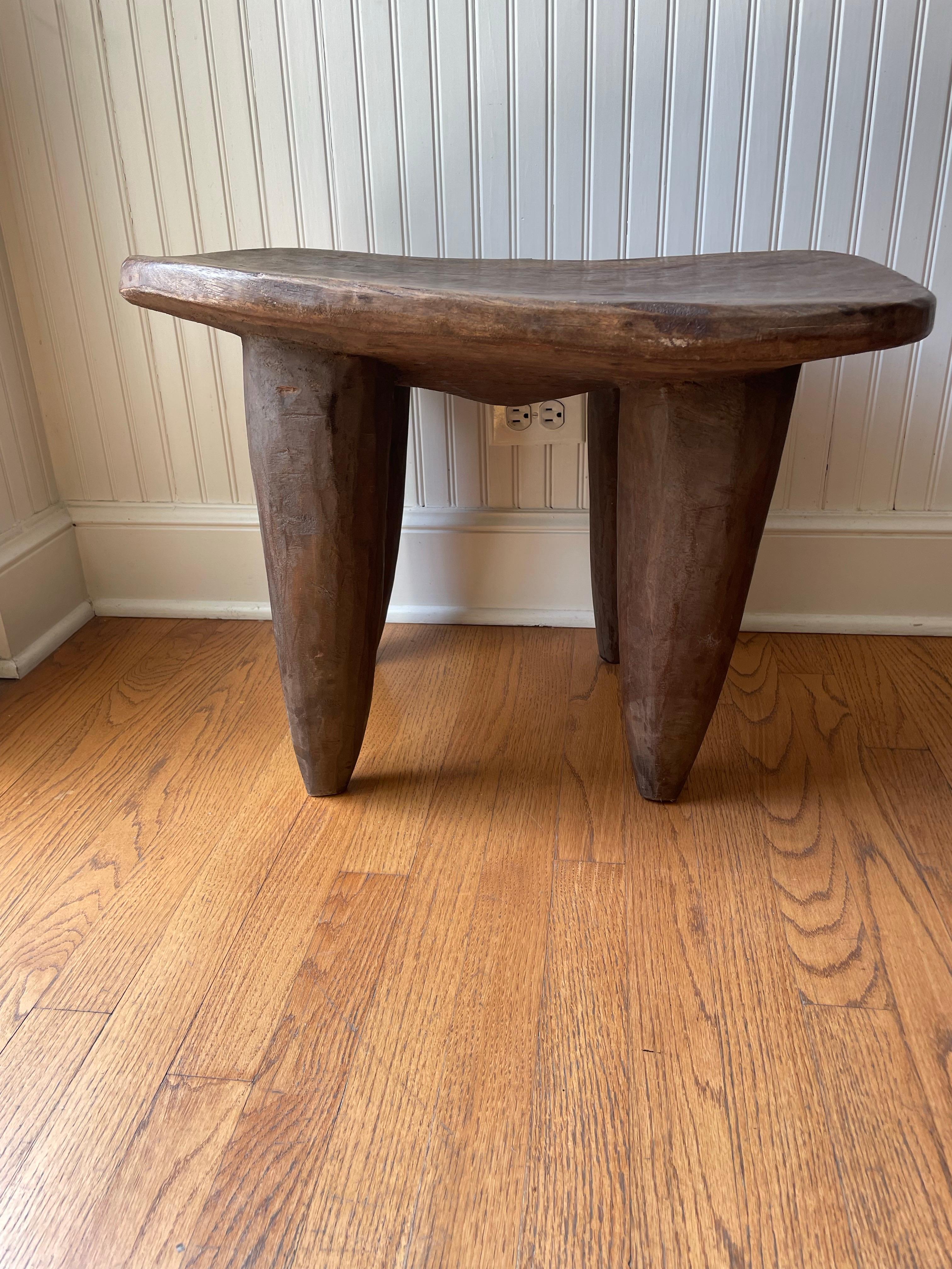 Wood African Senufo stool For Sale