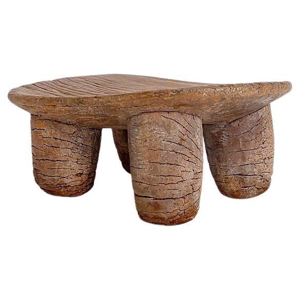 Tabouret africain Senufo sculpté à la main, côte ivoire