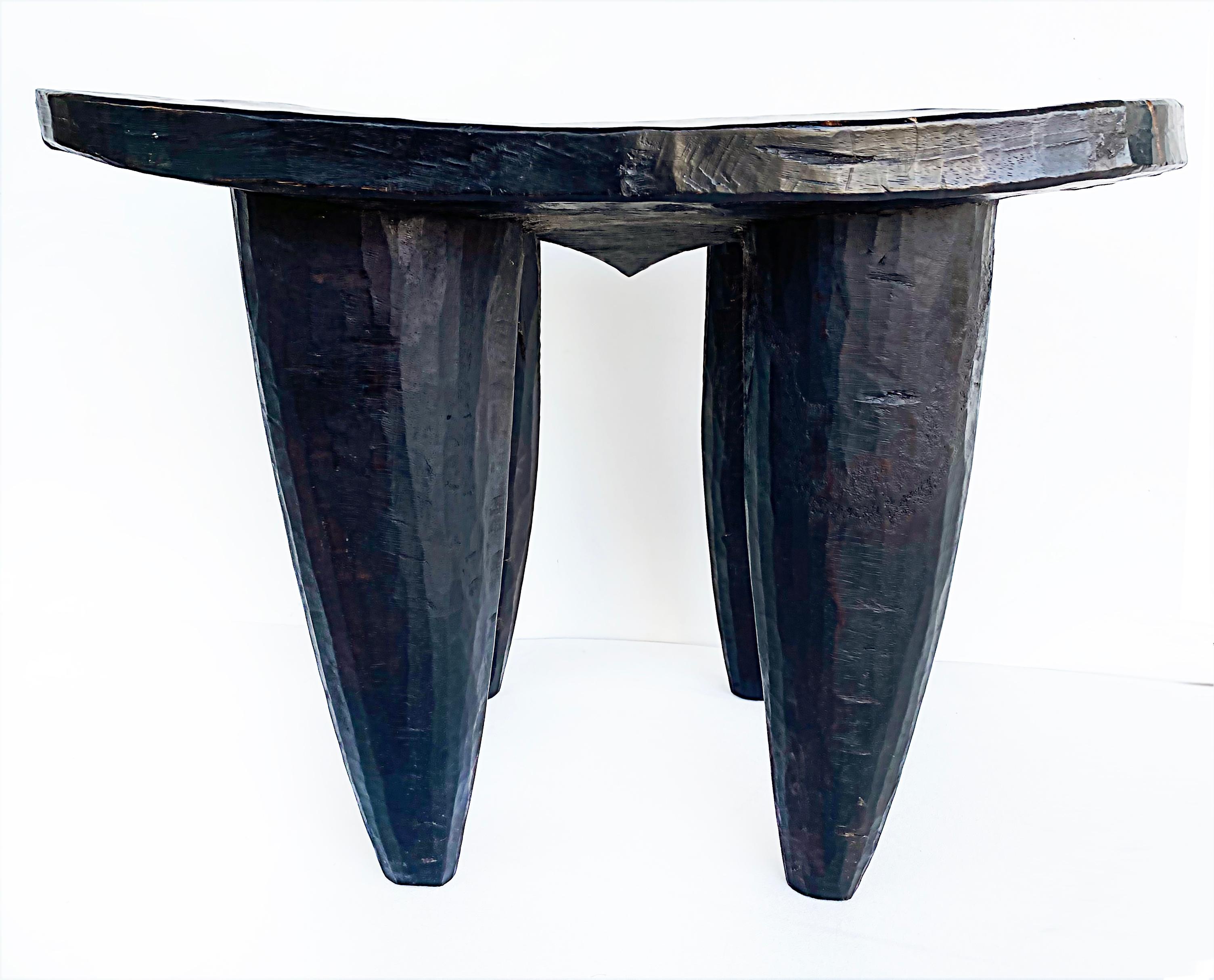 Hand-Carved African Senufo Stool or Table from Cote d'Ivoire, Late 20th Century For Sale