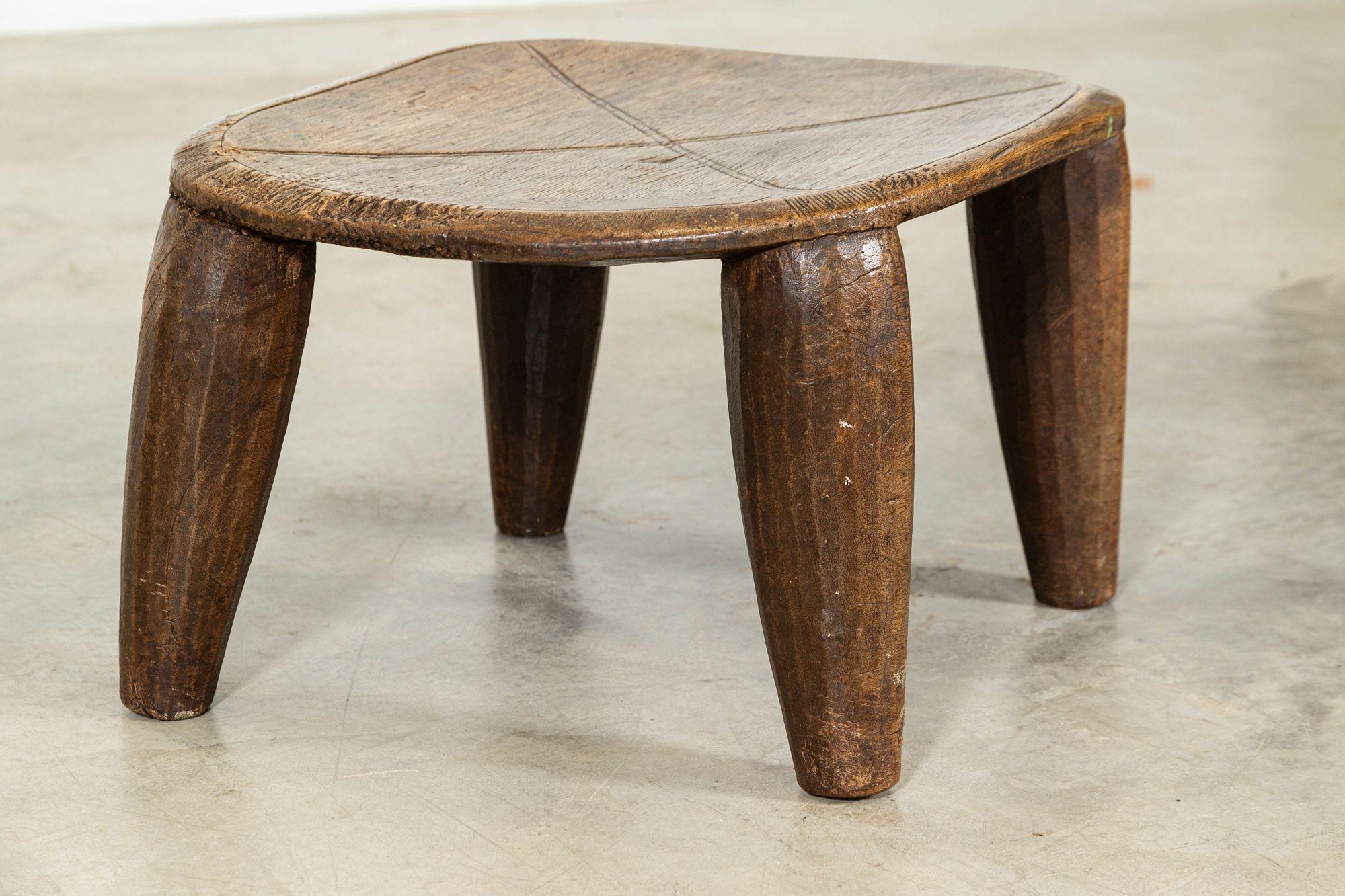 Teak African Senufo Stool / Side Table For Sale