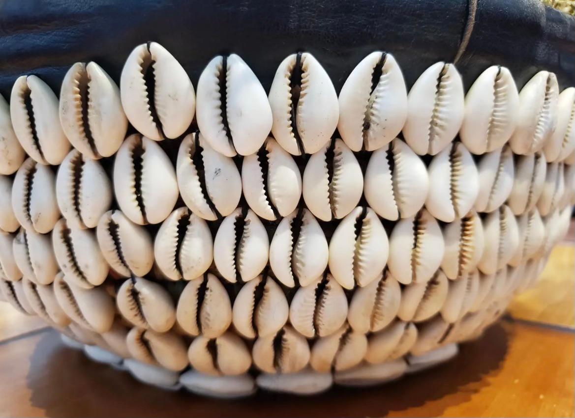Rustic African Shell Planter For Sale
