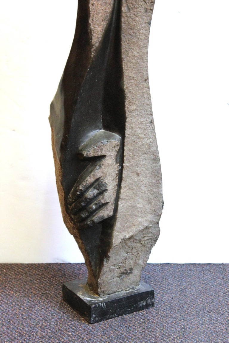 African Shona Modern Abstract Carved Stone Sculpture at 1stDibs