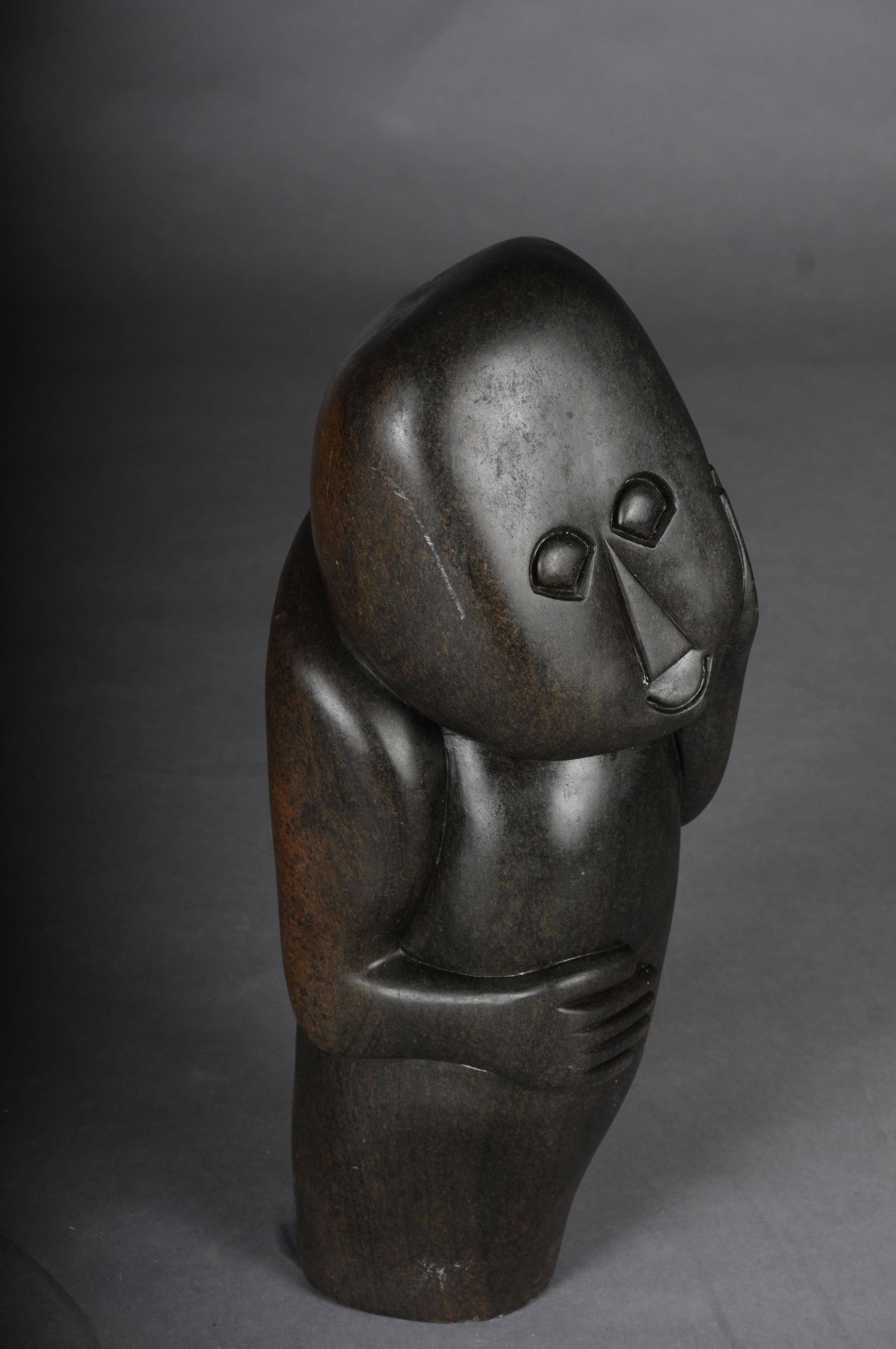 African Shona Sculpture sign M. Jamba Simbabwe 1955 For Sale 1
