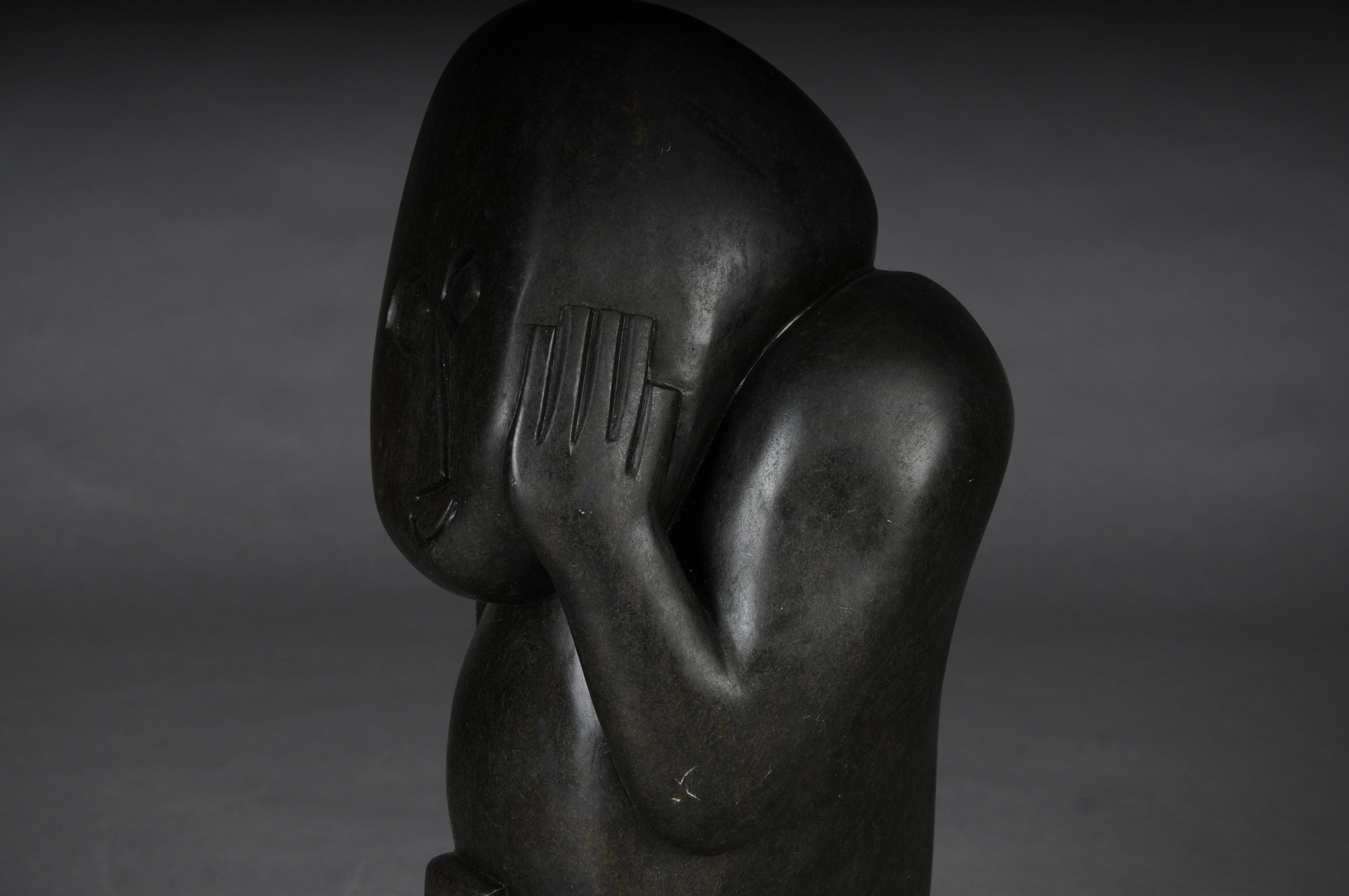 African Shona Sculpture sign M. Jamba Simbabwe 1955 For Sale 3