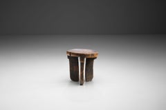 African Solid Wood Stool, Africa, ca 1950s