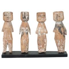 Afrikanische Südost-Ghana identifiziert geschnitzt Wood Adan Miniatur Ahnen