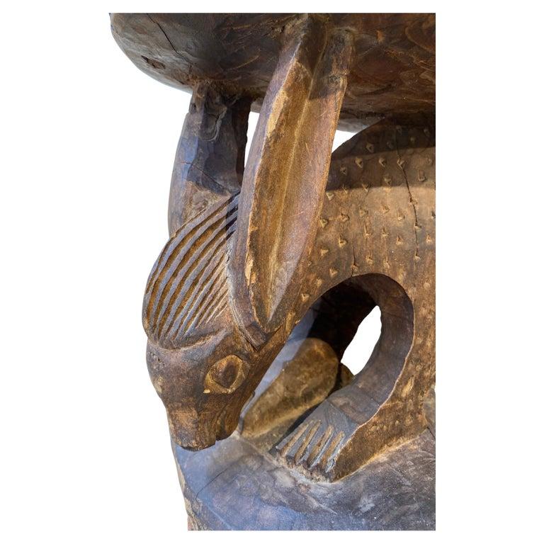 Afrikanischer Hocker aus Kamerun  Bamoun oder Bamileke (Primitiv) im Angebot