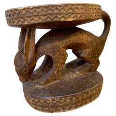 Taburete africano de Camerún  Bamoun o Bamileke