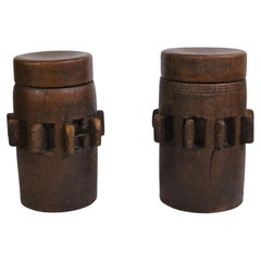 Antique African Stool Set of 2