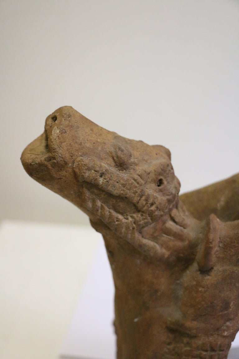 African Terracotta Equestrian Sculpture, Ghana, 1415th AD Century For Sale at 1stDibs