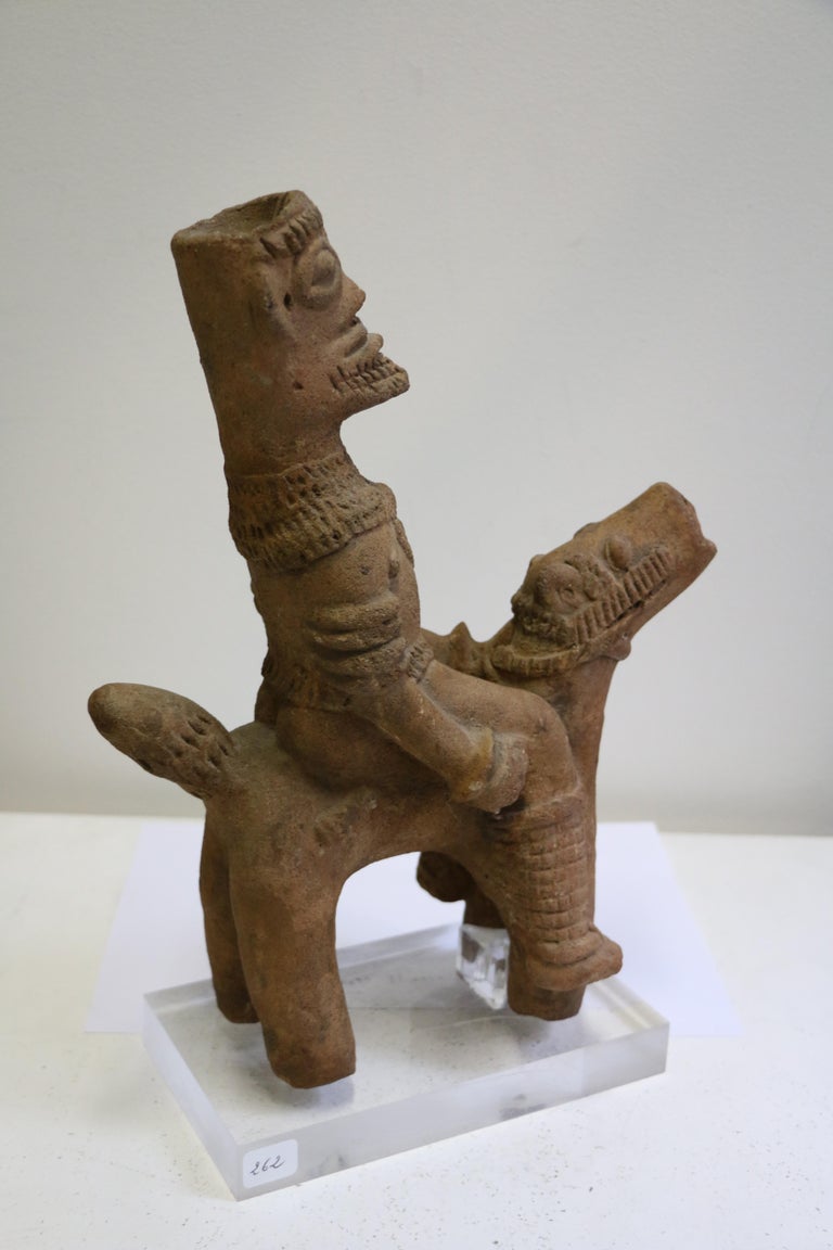 African Terracotta Equestrian Sculpture, Ghana, 1415th AD Century For Sale at 1stDibs