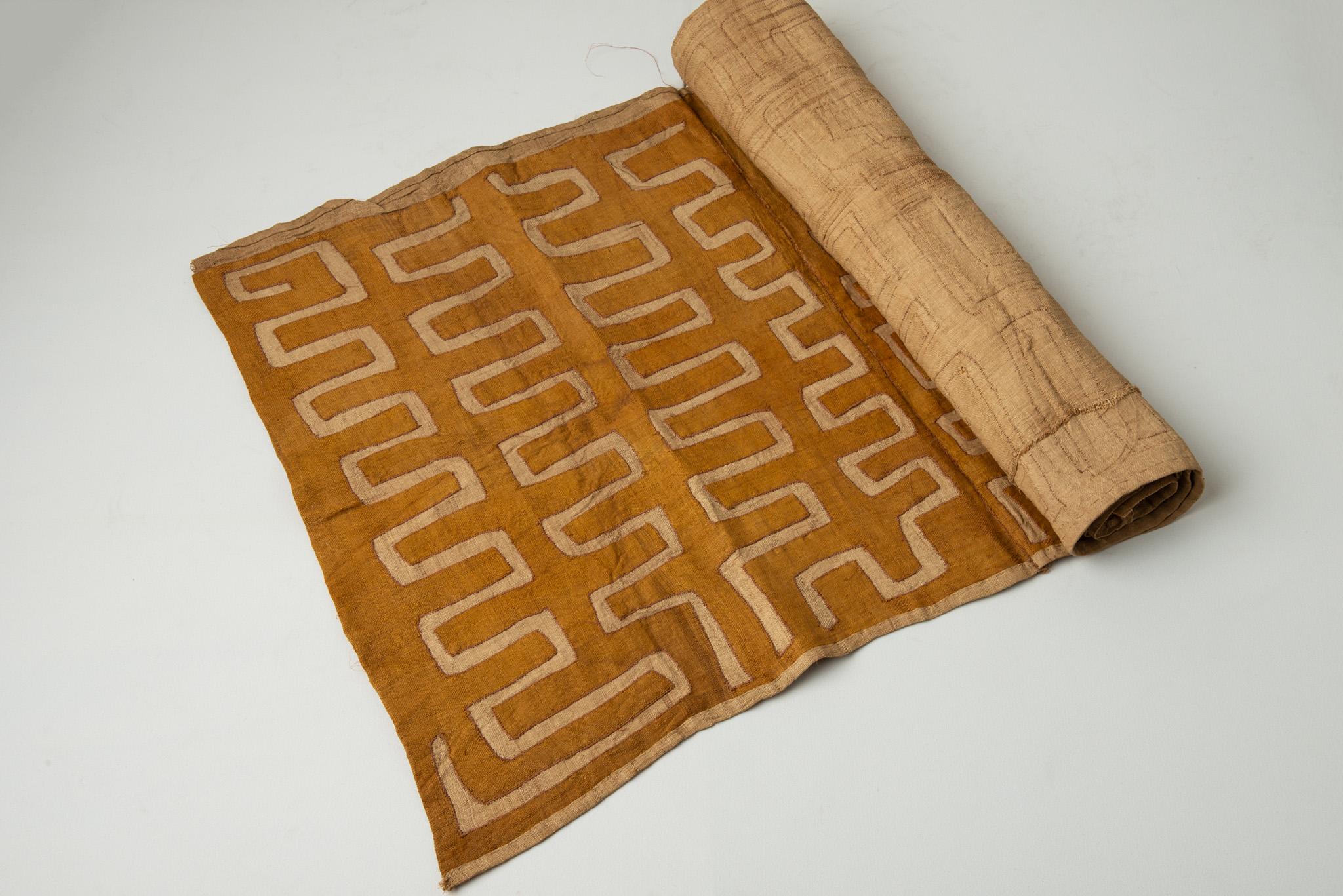 Congolese African Textile  Showa Kuba, also for Backrest Cover For Sale