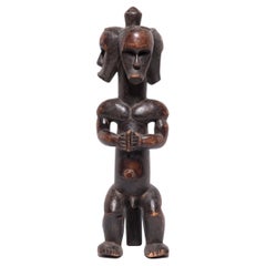 Vintage African Three-Headed Fang-Style Figure