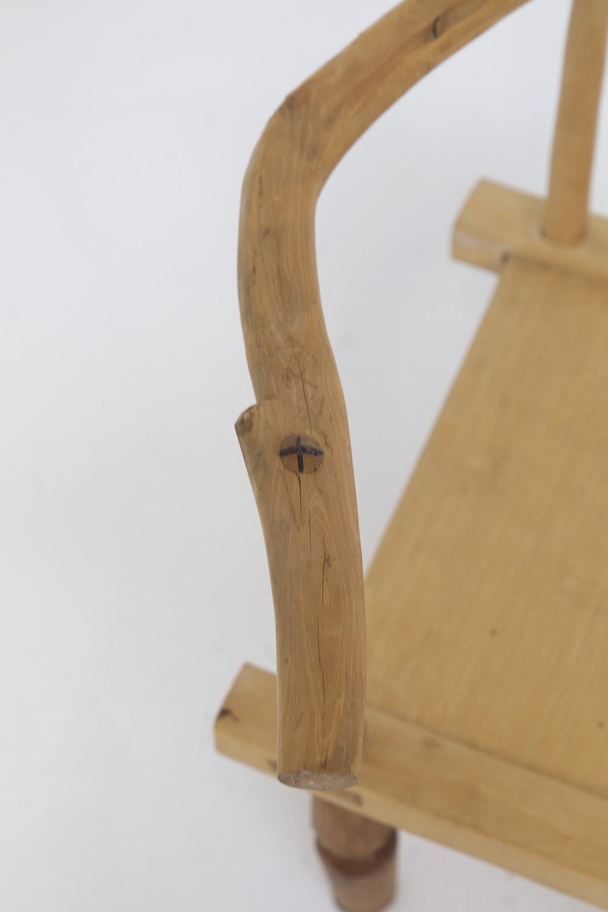 Tiny Wooden Chairs in Style African For Sale 3