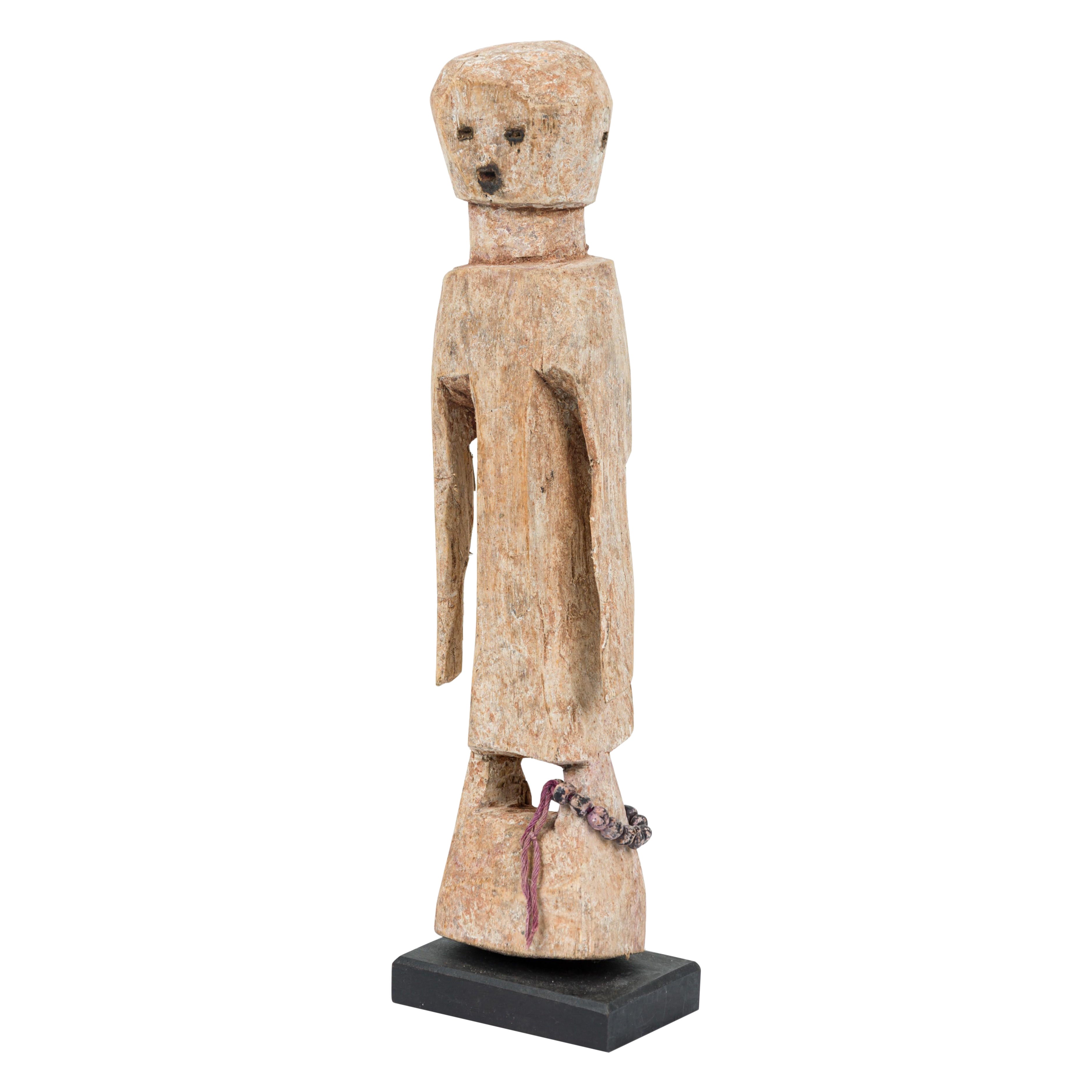 African Togo 20th Century Carved Wood Legba Aja Figure on Stand