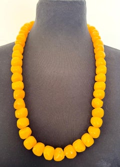 African Trade Necklace – 40 "Faturan" Phenolic Resin Beads - mid-20th Century