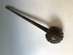African Tribal Art Antique Zulu Studded Knobkerrie Club South Africa War Clubs