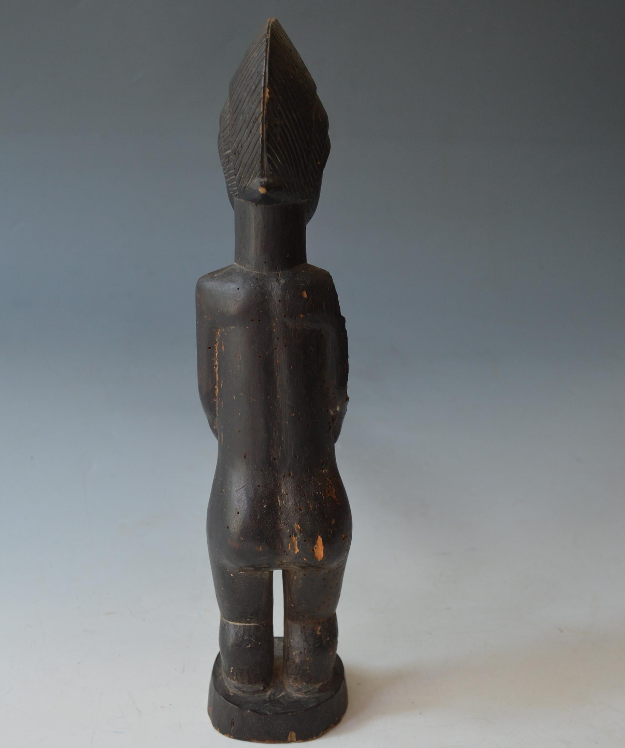 African Tribal Art Fine Baule figure In Good Condition For Sale In London, GB