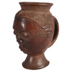African Tribal Art Fine Pende Palm Wine Cup Congo