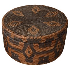 African Tribal Art Fine Rare Barotse Basket Zambia