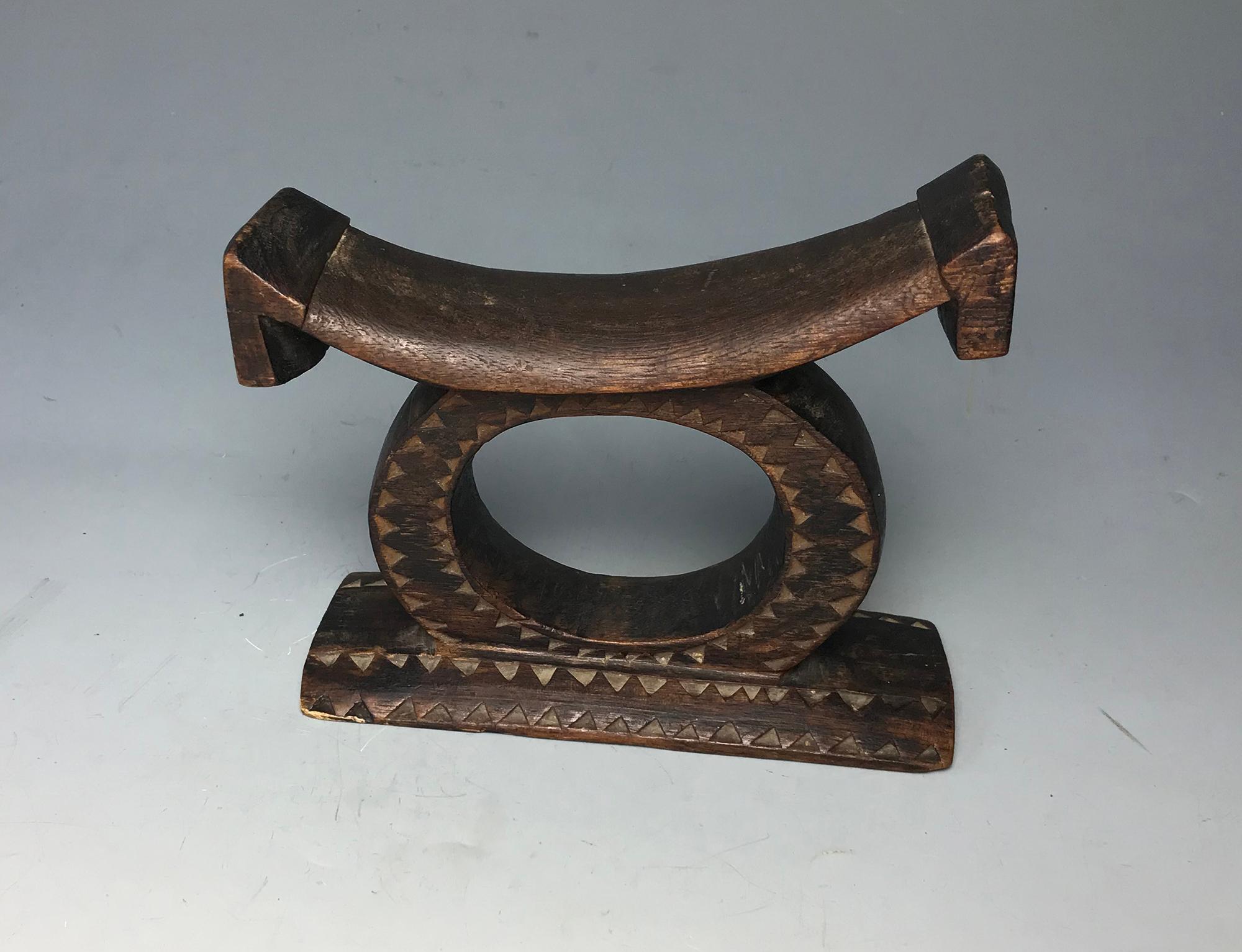 Zimbabwean African Tribal Art Fine Zulu Neck Rest Head Rest South Africa