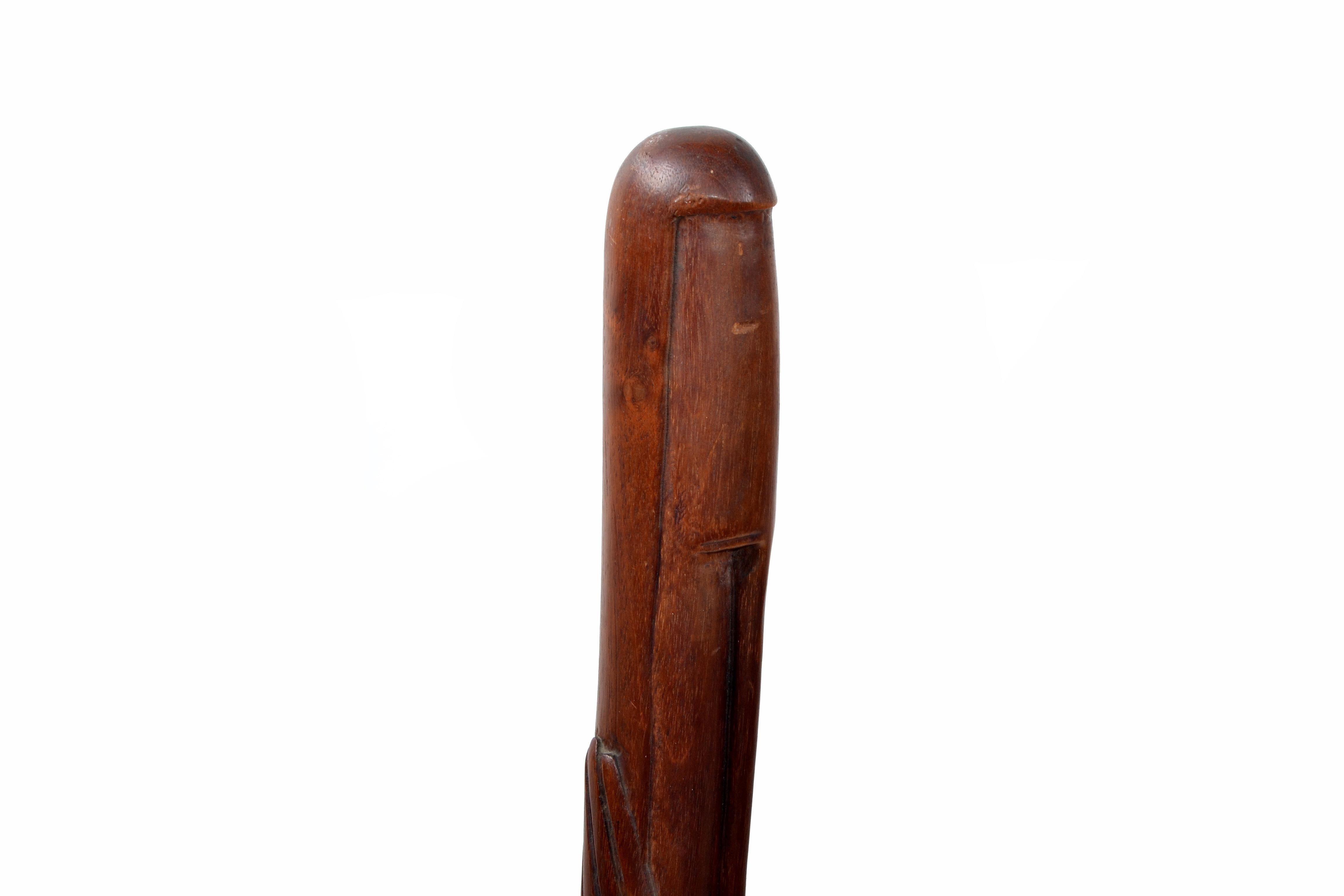 20th Century African Tribal Art Hand Carved Mahogany Wooden Sculpture, Decorative Object