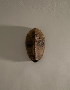 African Tribal Art Hand Carved Wooden Mask