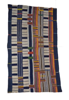African Tribal Art Small Royal Ewe Kente Cloth Interior Design