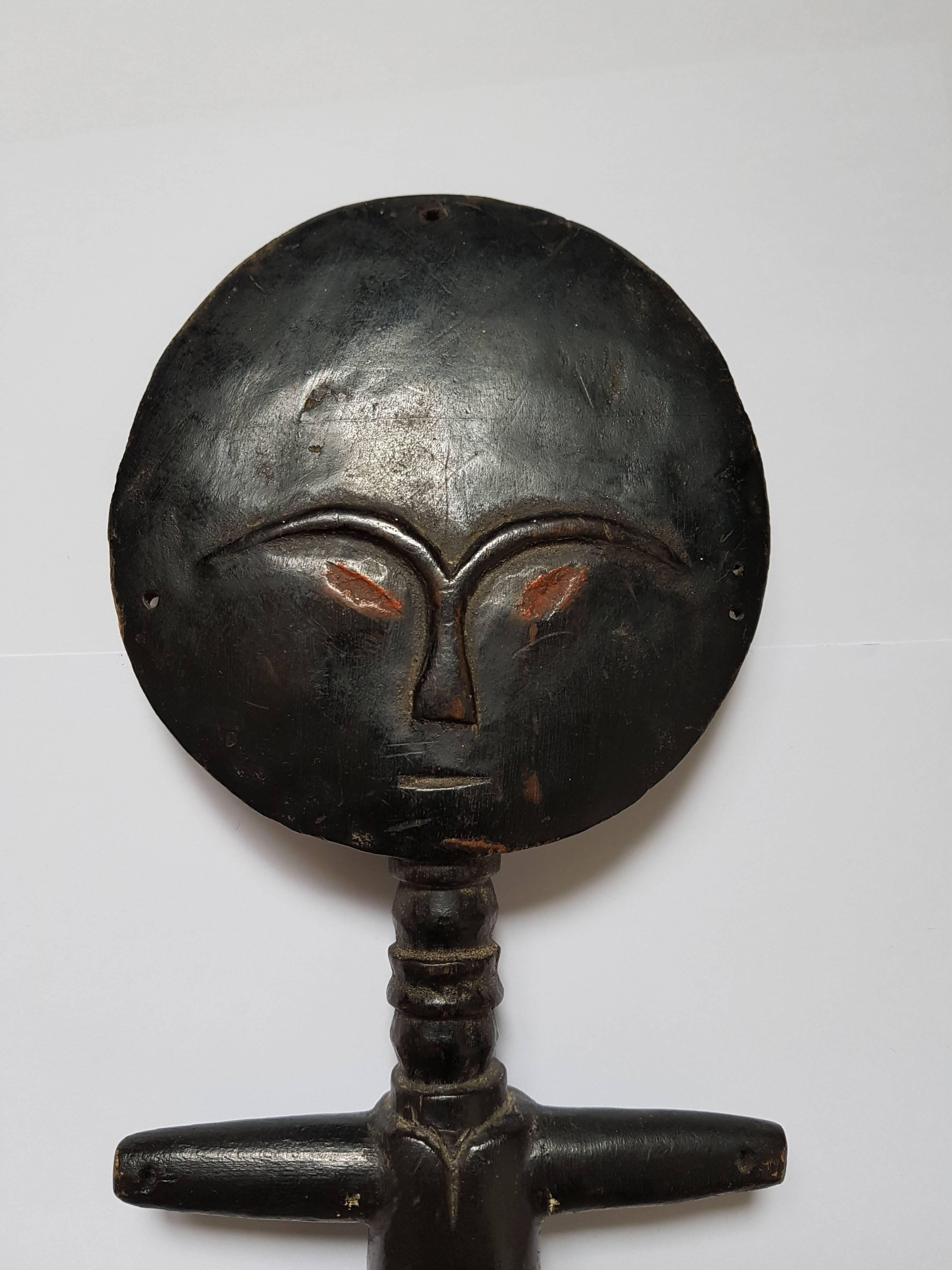 20th Century African Tribal Ashante Akua ba Figure Ghana
