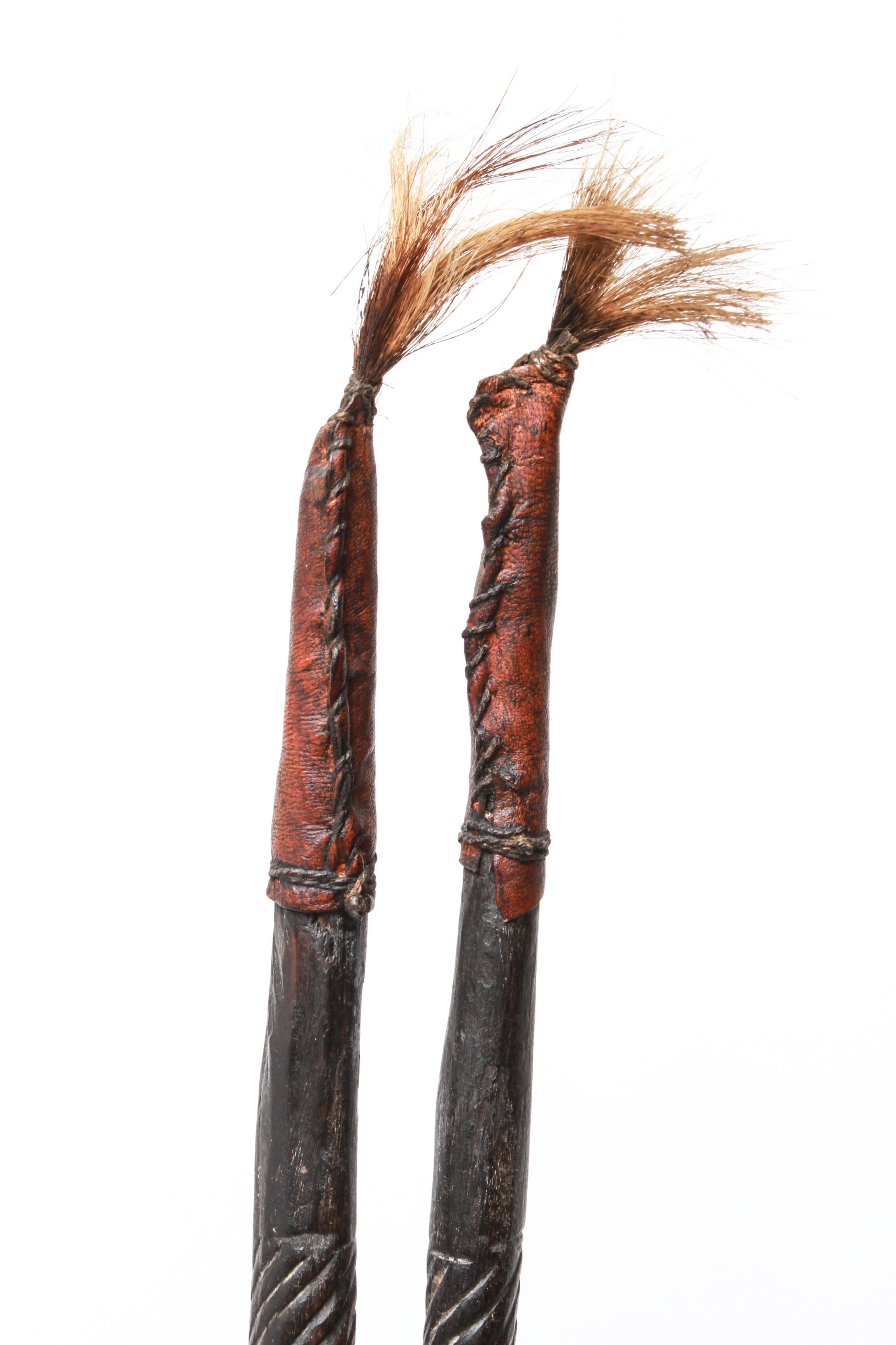 African Tribal Chiwara Wood Bambara Headdress For Sale 2