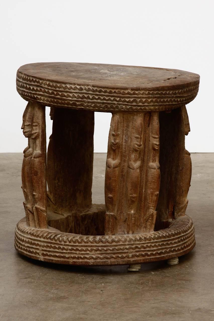 Primitive African Carved Stool or Drinks Table