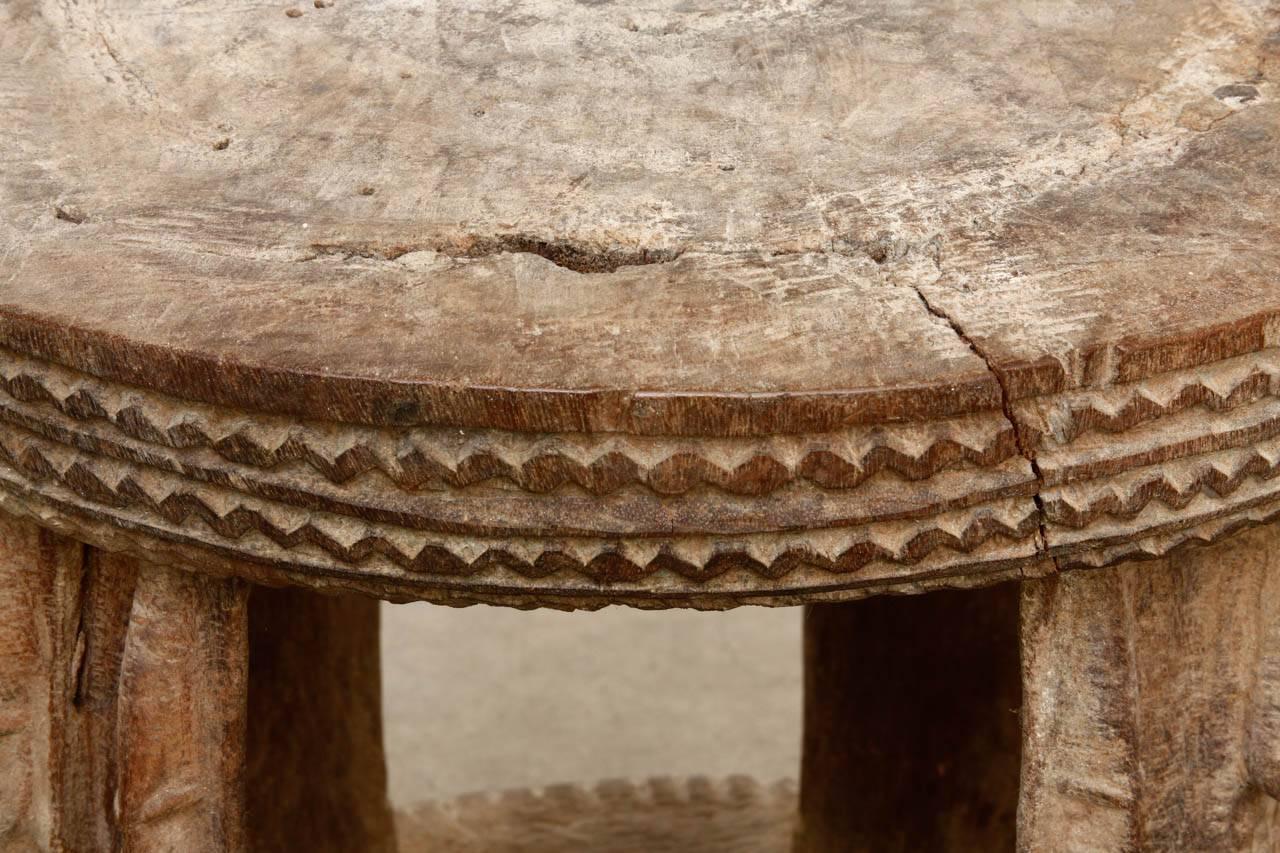 Hand-Crafted African Carved Stool or Drinks Table