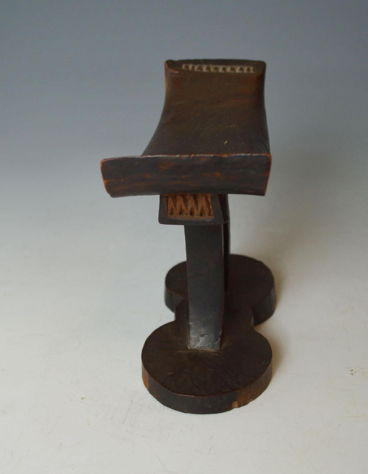 20th Century African Tribal Fine Antique Tsonga Headrest Neck Rest South Africa