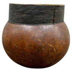 African Tribal Gourd Vessel