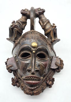 African tribal masks, a matched decorative pair from circa 1930 - 1940