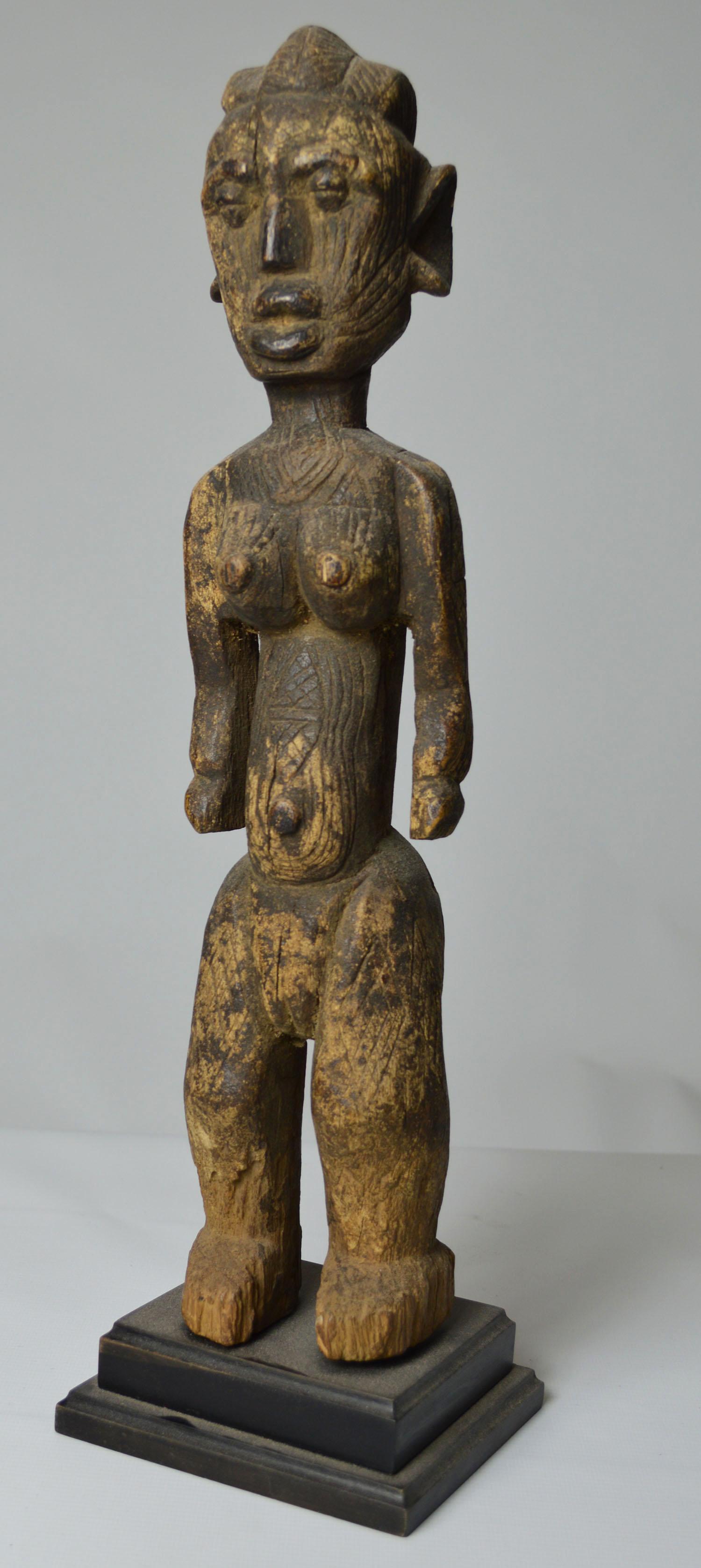 A rare Himbi fetish figure Benue river Nigeria

This is a rare Himbi fetish from the Benue river area of Nigeria

The Himbi are a sub tribe of the larger Afo tribe who inhabit parts of the remote Benue river area in Nigeria

The powerful standing