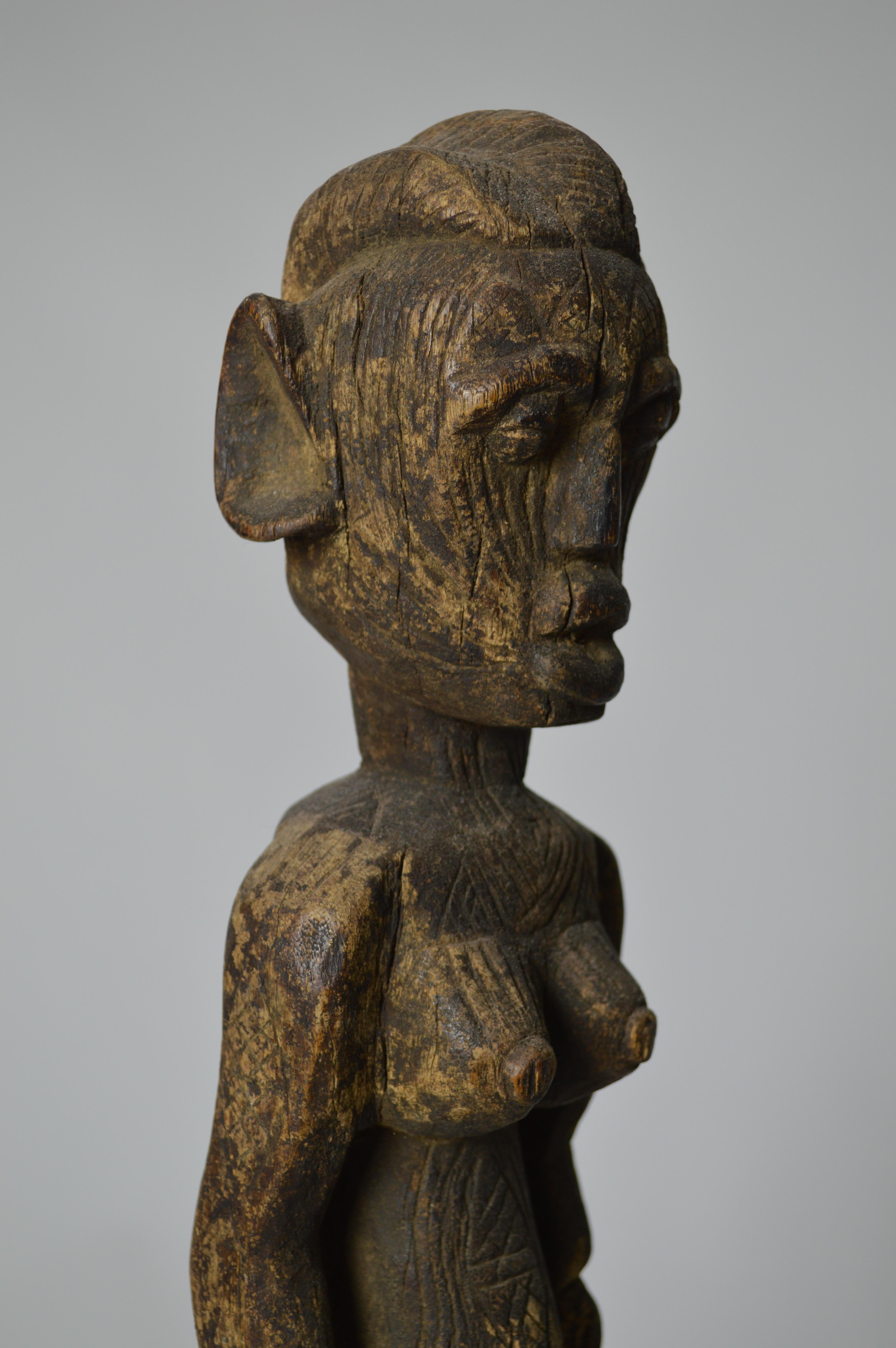Nigerian African Tribal art Rare Himbi Fetish Figure Benue River Nigeria For Sale