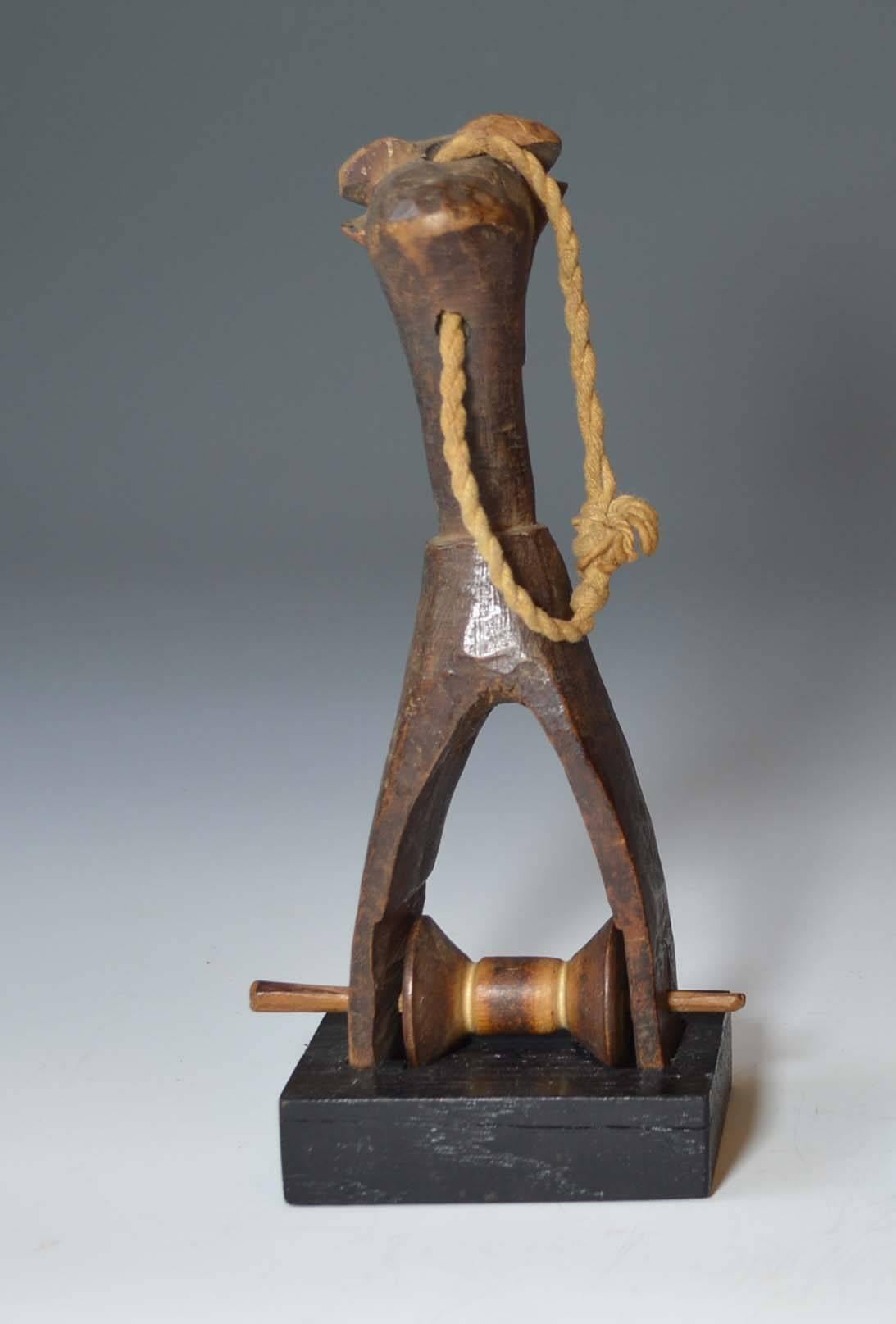 20th Century African Tribal Senufo Heddle Pulley Ex Sothebys For Sale