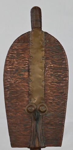 Statue tribale africaine Osseyba ou figure de reliquaire Kota Mohongwe Peoples Art