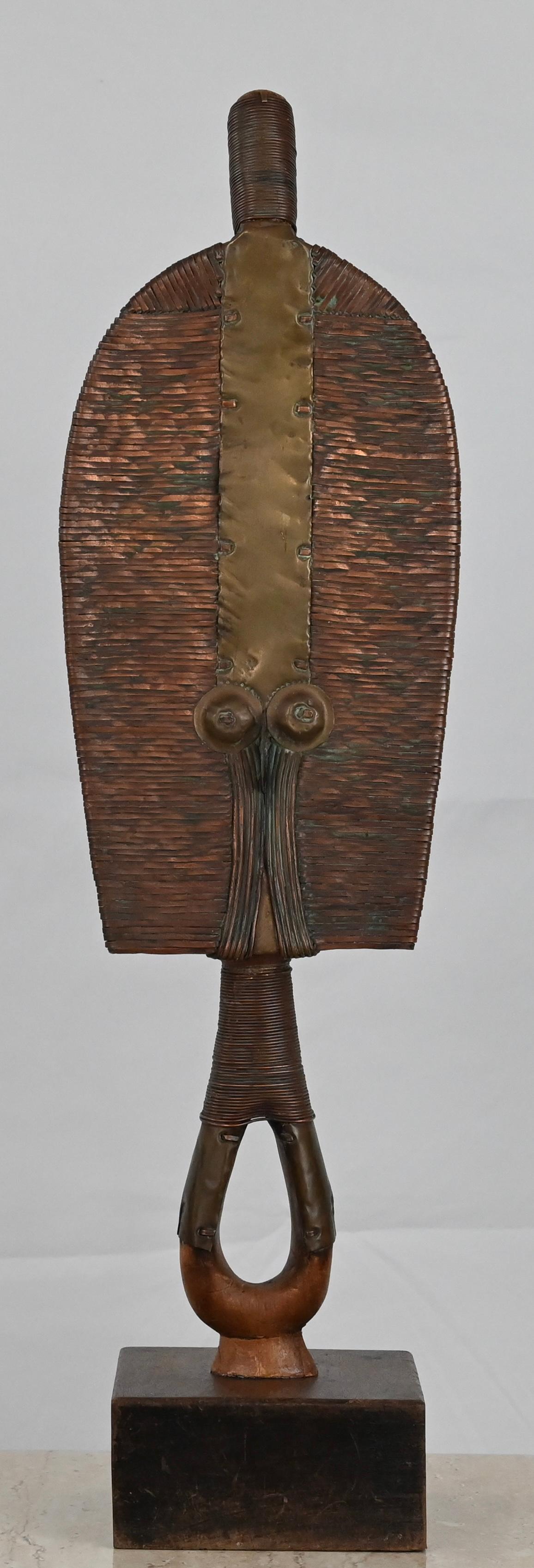 20th Century African Tribal Statue Osseyba or Reliquary Figure Kota Mohongwe Peoples Art For Sale
